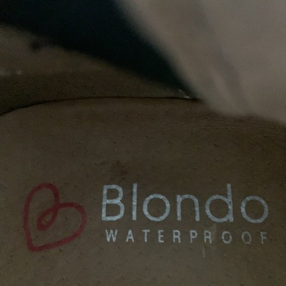 Blondo Natalia Waterproof Black Suede Leather Wedge Booties Ankle Boots Size 7.5 - Picture 13 of 16